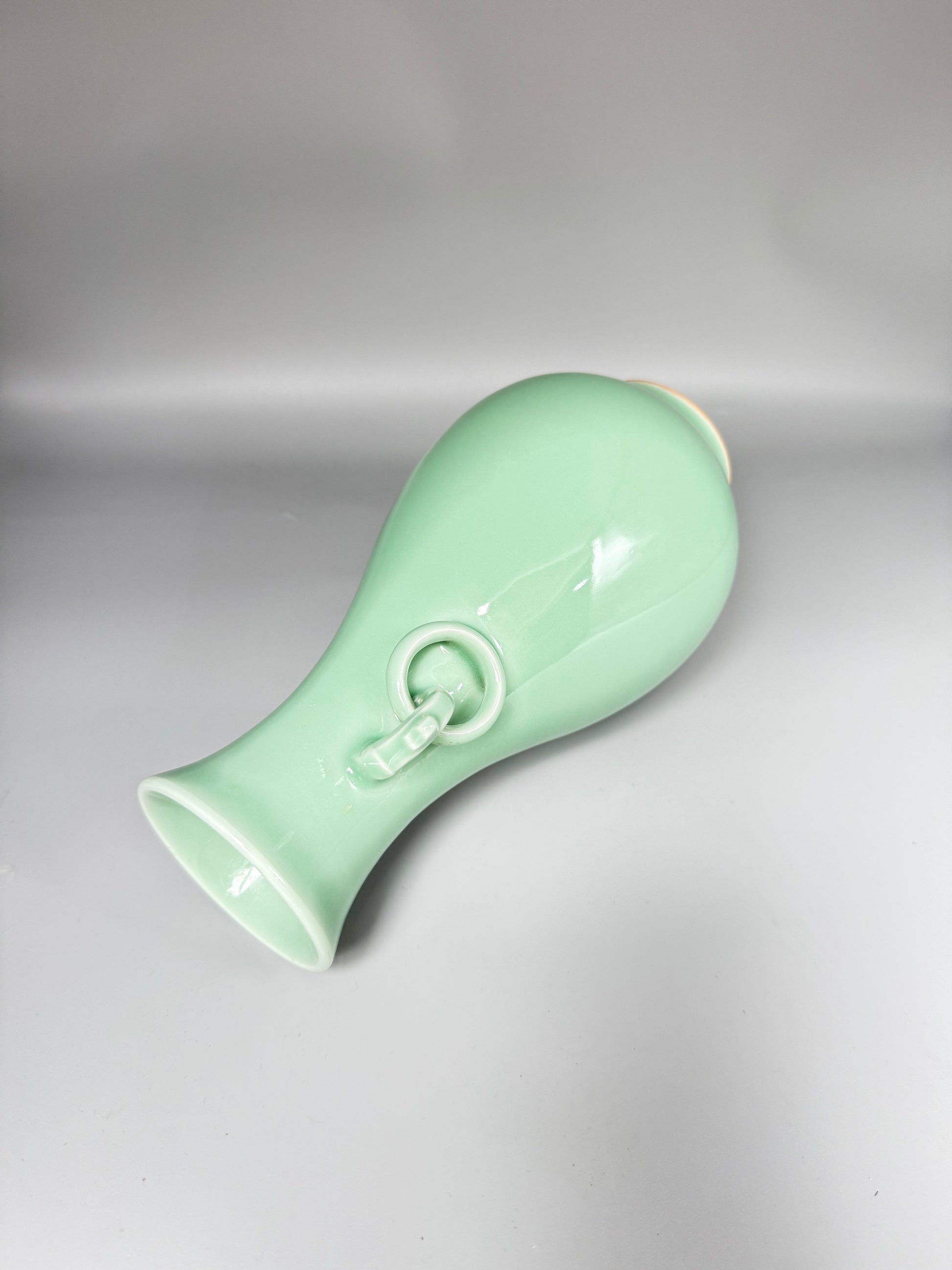 Double-loop Ear Vase, Longquan Celadon (Di Kiln), Zhou Xiaoping