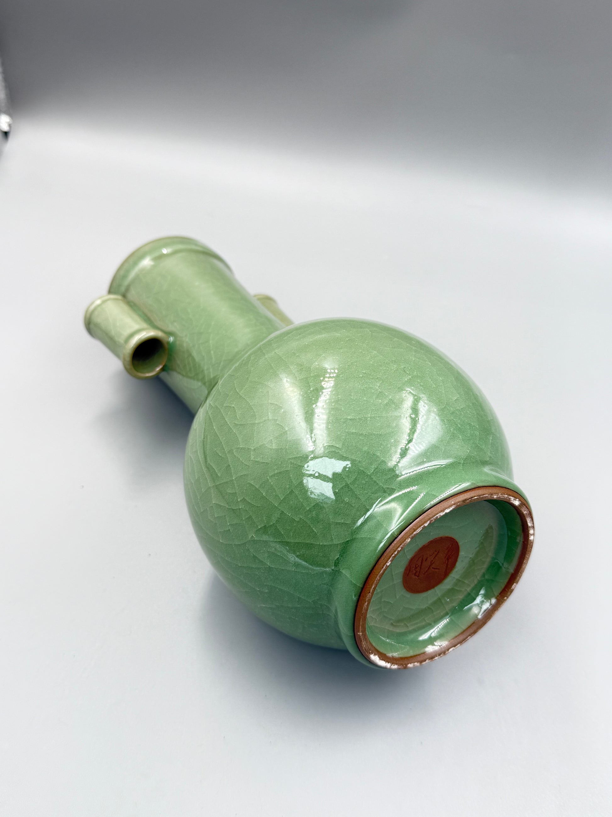 Pierced-ear Vase, Longquan Celadon (Ge Kiln), Zhou Xiaoping